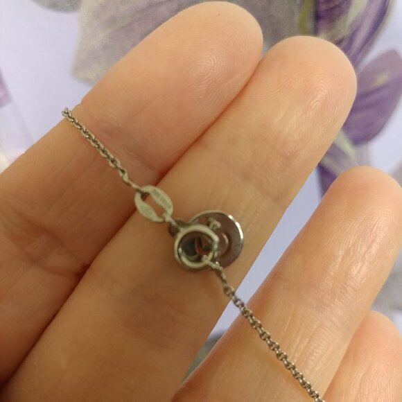 925 STERLING SILVER Bar Necklace "KRISTEN" Altitude Coordinates Handmade Jewelry - Picture 8 of 8